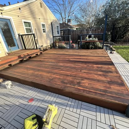 Deck Staining — after